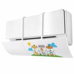 Flippy Deflector Aer Conditionat Split, Flippy, Model 3 Hamsteri, Extensibil cu Gauri, Telescopic 70-90 x 17 cm, 2-in-1, Alb (167314)