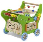 Viga Toys Fából készült krokodil járókeret