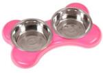 Karlie-Flamingo Rozsdamentes acél tál KOST 2x1500ml/49x30x10/pink (PFS1739)