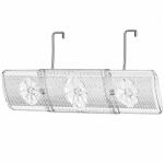 Flippy Deflector Aer Conditionat Split, Flippy, Deflector Extensibil 3 in 1, Telescopic 52 - 86 x 16 cm, Model cu Ventilatoare Integrate, Transparent/Alb (167320)