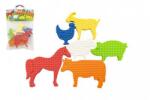 Teddies Víz matricák Hab alkatrészek Farmunk 6 db zacskóban (UN43585)
