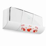 Flippy Deflector Aer Conditionat Split, Flippy, Extensibil, Telescopic 70-90 x 17 cm, 2-in-1, Model 3 Iepurasi, Alb (167313)