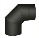 STEEL Processing Cot de fum 130 mm, 90° - oțel 1, 5 mm, negru