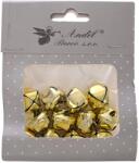 Indecor Clopoței metalici aurii 2 cm (12 buc. )