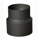 STEEL Processing Reductor de țeavă de fum 150/130 mm, lungime 160 mm, grosime 1, 5 mm, negru