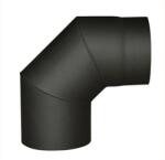 STEEL Processing Cot de fum 120 mm 90° negru, grosime 1, 5 mm