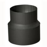 STEEL Processing Reducție de țeavă de fum 130/120 mm, lungime 160 mm, grosime 1, 5 mm, neagră