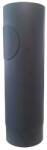 STEEL Processing Tub de fum cu orificiu 180 mm, lungime 500 mm, grosime 1, 5 mm, negru