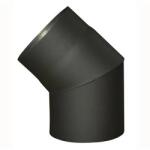 STEEL Processing Cot de fum 130 mm 45° negru 1, 5 mm