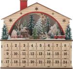 Bloomingville Calendar de Advent Melvin 34 cm natural cu iluminare LED (82069406)