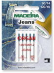 MADEIRA Set 5 ace de cusut, pentru blugi, finete 90-100, Jeans Madeira 9457 (MAD-9457)
