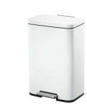 EKO Cos de gunoi cu pedala, EKO, Madison, 50 litri, alb mat (936150W) Cos de gunoi