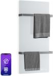 Klarstein Panou infraroșu HotSpot Crystal Smart | 800 W | 12 m2 | Comandă tactilă și asistent vocal (TH800-comfort (white)) (TH800-comfort (white)) - electronic-star