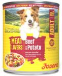 Josera Meat Lovers Menu Beef with Potato 800 g vită și cartofi, hrană umedă fără cereale pentru câini adulți