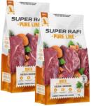 SUPER RAFI Pure Line hrană uscată pentru câini cu vită și cartofi dulci 2x9 kg