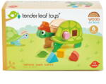 Tender Leaf Broasca testoasa didactica, Tender Leaf Toys - Tortoise Shape Sorter, din lemn premium, 6 piese, 18+ luni (TL8456)