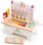 Tender Leaf Jucarie din lemn premium, Caruciorul cu inghetata, Tender Leaf Toys - Ice Cream Cart, 5 piese, 3+ ani (TL8236)