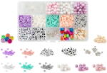 Grafix Cutie cu margele, 10x17 cm, 13 tipuri Grafix GR240021, Varsta 6+ ani, Multicolor (GR240021_Initiala)