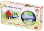 Tender Leaf Puzzle magnetic Gradina, Tender Leaf Toys - Garden Magnetic Puzzle 3D, din lemn premium, 9 piese, 18+ luni - (TL8455)