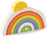 Tender Leaf Jucarie din lemn premium, Tunelul curcubeu, Tender Leaf Toys - Rainbow Tunnel, 7 piese, 18+ luni (TL8339)