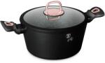 Berlinger Haus Lábas fedővel és márvány bevonattal Black Rose 24cm 55999 (BH/8165)