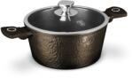 Berlinger Haus Fazék titán bevonattal és üvegfedővel Primal Gloss 24cm 55552 (BH/6572N)