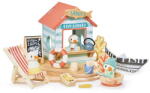 Tender Leaf Jucarie educativa, Coliba de pe plaja a lui Sandy, Tender Leaf Toys - Sandy's Beach hut, din lemn premium, 3+ ani (TL8379)