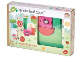 Tender Leaf Cuburi cu ilustratii de pepiniera, Tender Leaf Toys - Nursery Blocks, din lemn premium, 15 piese, 18+ luni (TL8463)