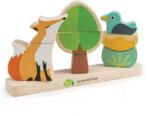 Tender Leaf Puzzle educativ magnetic Vulpea in padure, Tender Leaf Toys - Foxy Magnetic Stacker , din lemn premium, 8 piese, 18+ luni (TL8459)