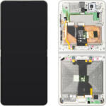 Samsung Display cu Touchscreen Samsung Galaxy Z Flip8 F776, cu Rama, Sub Inner, Alb (Cream), Service Pack GH82-39754B (GH82-39754B) - gsmnet