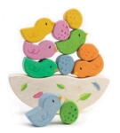 Tender Leaf Balansoarul cu pasari, Tender Leaf Toys - Rocking Baby Bird, din lemn premium, 12 piese, 18+ luni (TL8457)
