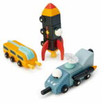 Tender Leaf Joc de construit racheta, Tender Leaf Toys - Space Race, din lemn premium, 3+ ani (TL8342)