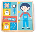 Tender Leaf Puzzle educativ Sa invatam corpul uman, Tender Leaf Toys - Ouch Puzzle, 12 piese, 3+ ani (TL8419)