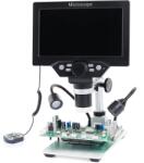 TECHREBAL Digitális mikroszkóp, Techrebal, 1200x, 7 hüvelykes LCD képernyő, 1080p felbontás, kettős LED világítás, többszínű (EB30-1567E)
