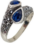 Rankine Inel argint elegant hematite Duo blue (2502-TLY048-58-12)