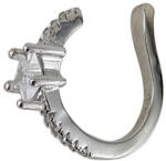 THIA Jewelry Cercei argint cuff cu stea si zirconii Thia (FYE11380-2)