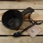 KUPILKA Classic Kuksa 210 ml bögrék-csészék fekete/szürke