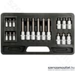 TOYA Bit dugókulcs készlet, Torx 1/4", 1/2", CrV, 18db-os (YT-7751) (YT-7751)
