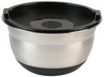 KESPER Bol de inox cu capac Kesper 90826, 4, 5 l, 26 cm, otel inoxidabil, scala de masurare, margine larga, fund antiderapant, inox (90826) Castron