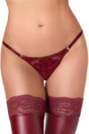 Noir Handmade F426 Masquerade Thong Burgundy XXL
