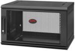 APC by Schneider Electric NetShelter WX 6U Single Hinged Wall-mount Enclosure 400mm Deep - Wall mounted rack - 6U - 90 kg - Black (AR106SH4) (AR106SH4)