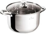 BLAUMANN Cratiță din inox cu capac din sticlă Gourmet Line 24cm 6L 55611 (BL-3873)