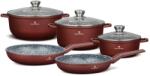BLAUMANN Set de vase cu strat ceramic Cera Stone 8 piese 55579 (BL-4146)