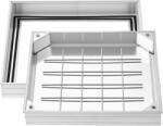 Vevor Aknafedél kerettel 400×400 mm, süllyesztett, alumíniumötvözetből