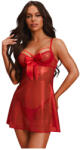 Obsessive Gifty - babydoll és tanga szett (piros) (5901688270417)