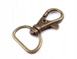 Stoklasa Fém karabiner csavarhúzóval, régi sárgaréz, 18 mm, 5 db (090573_107300_16781)