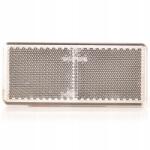 WAŚ Fényvisszaverő téglalap alakú öntapadós Fehér 96x42mm fényvisszaverő