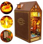  Diy Book Nook Szett Led Világítással, Diy Babaházak, Ajándék (zestaw do budowy kącika)