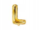 PartyDeco Fólia lufi ''L'' betű, 35cm, arany