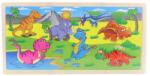 LAMPS Puzzle Dino drevené 96ks